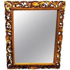 Antique Italian Giltwood Wall Mirror 8