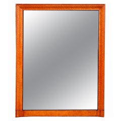 Antique Birds Eye Maple Overmantel Mirror 3
