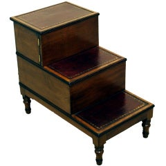 Antique Mahogany Bedsteps