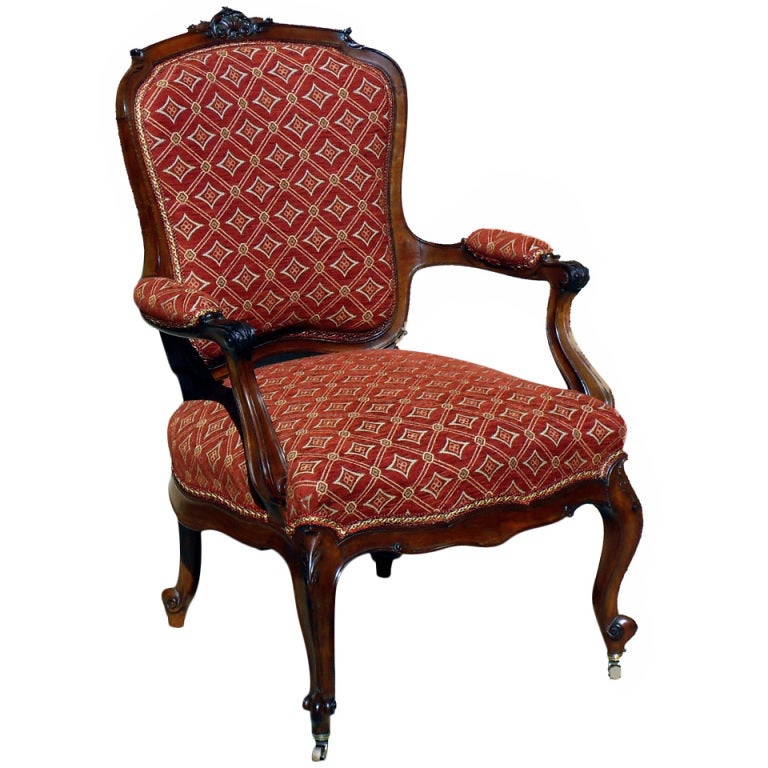 Antique Mahogany Armchair For Sale at 1stdibs