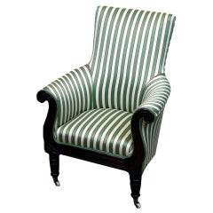Antique Regency Mahogany Library Armchair 7