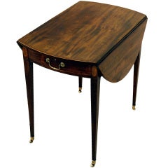 Antique Mahogany Oval Pembroke Table