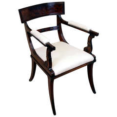 Antique Regency Mahogany Carver Armchair 4
