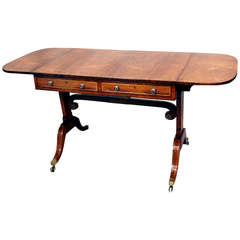 Antique Regency Rosewood Sofa Table 8