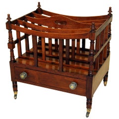 Antique Regency Rosewood Canterbury 