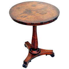 Antique 19th Century Pollard Oak Occasional Table