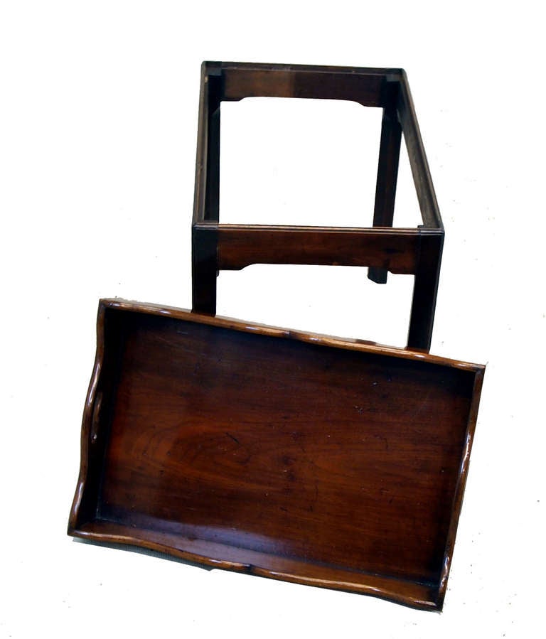 Antique Georgian Butlers Tray On Stand