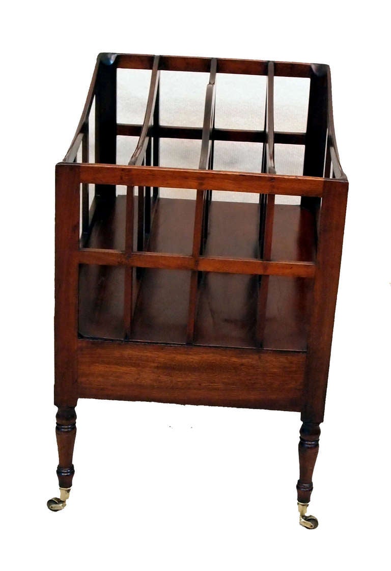 Antique Regency Mahogany Canterbury