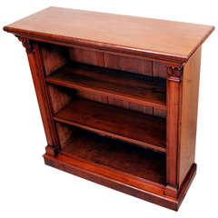 Antique 19th Century Mahogany Open Bookcase