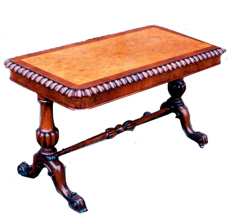 Victorian Antique 19th Century Library Table