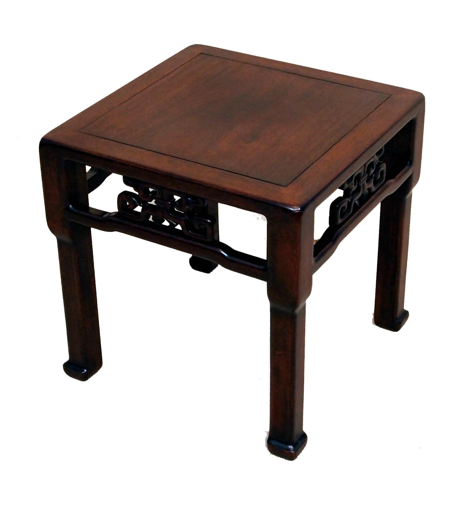 Antique Oriental Hardwood Coffee Table For Sale