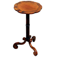Antique 19th Century Amboyna and Rosewood Wine Table