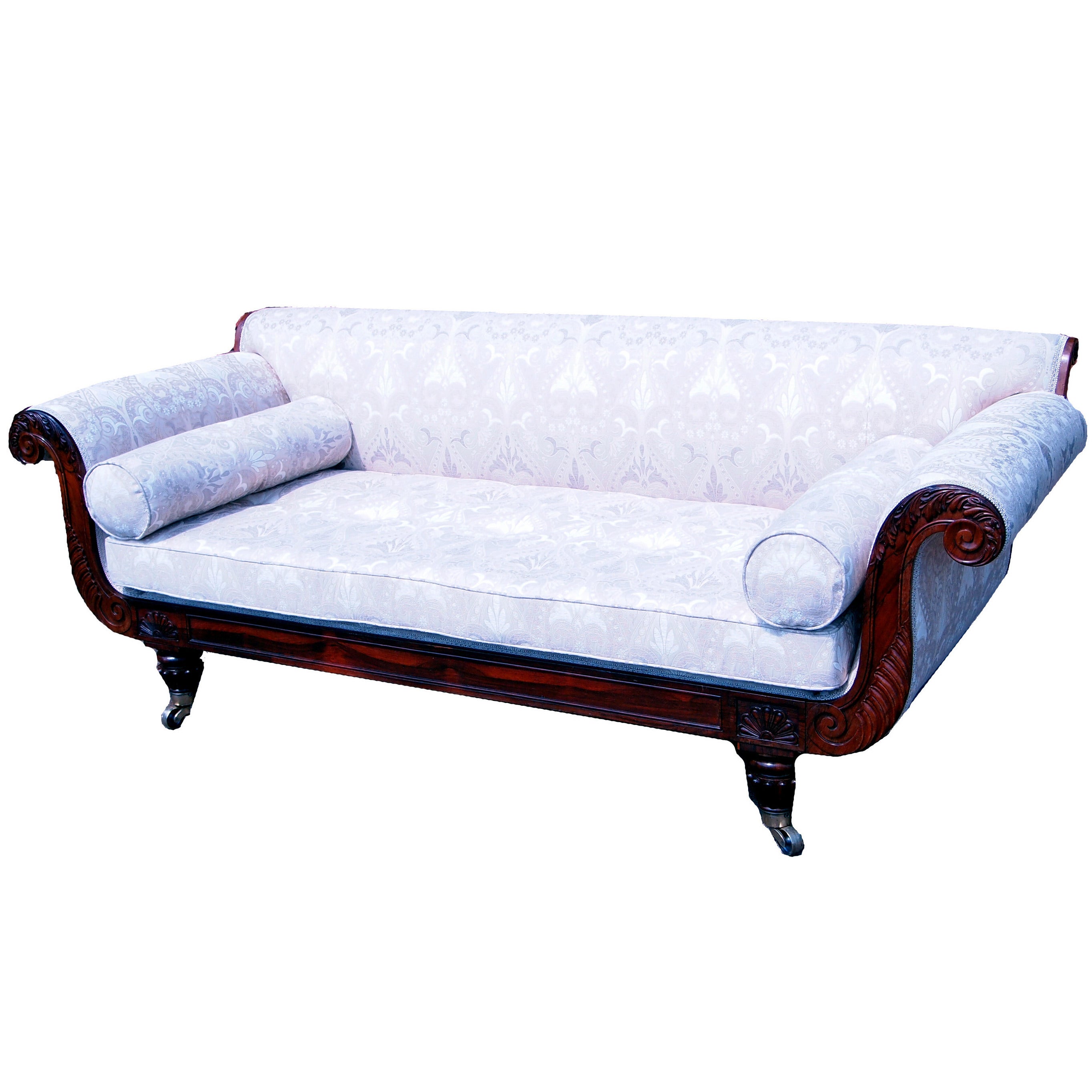 Antique Rosewood Regency Settee