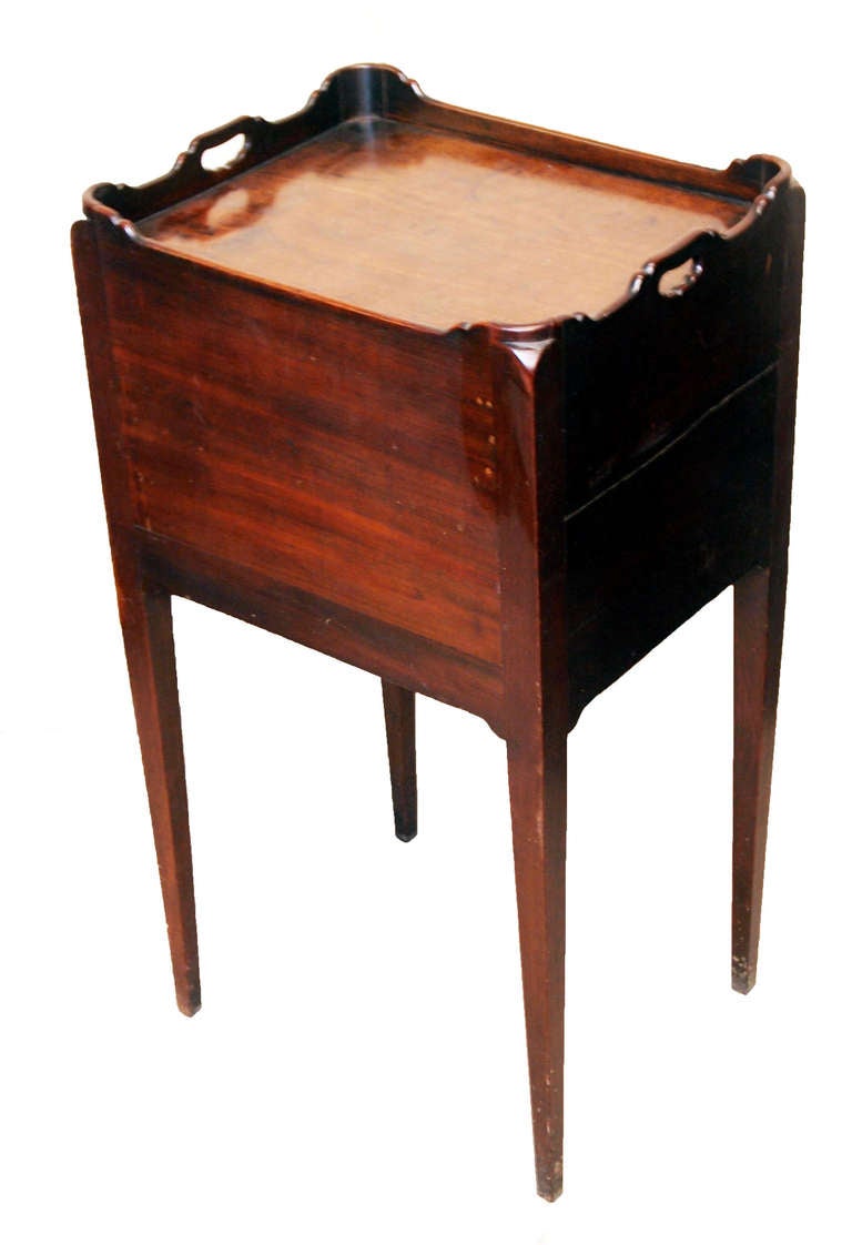 Antique Georgian Mahogany Bedside Pot Cupboard