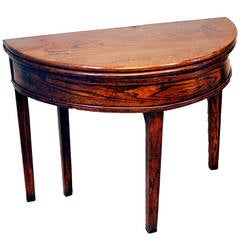 Antique 18th Century Elm Tea Table 5
