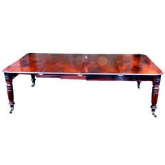 Antique Regency Mahogany Extending Dining Table 10