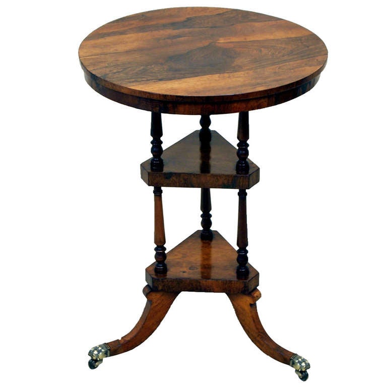 Antique Regency Rosewood Wine Table For Sale at 1stdibs