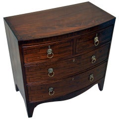 Antique Georgian Mahogany Bow Front Chest