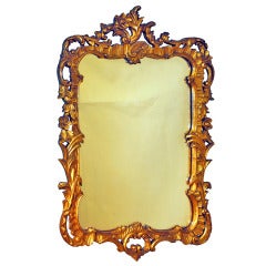 Antique Chippendale Style Gilt Mirror