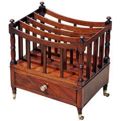 Antique Mahogany Canterbury 4