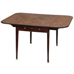 Large Antique Mahogany Pembroke Dining Table 12