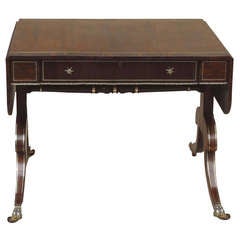 Regency Antique Rosewood Sofa Table 1