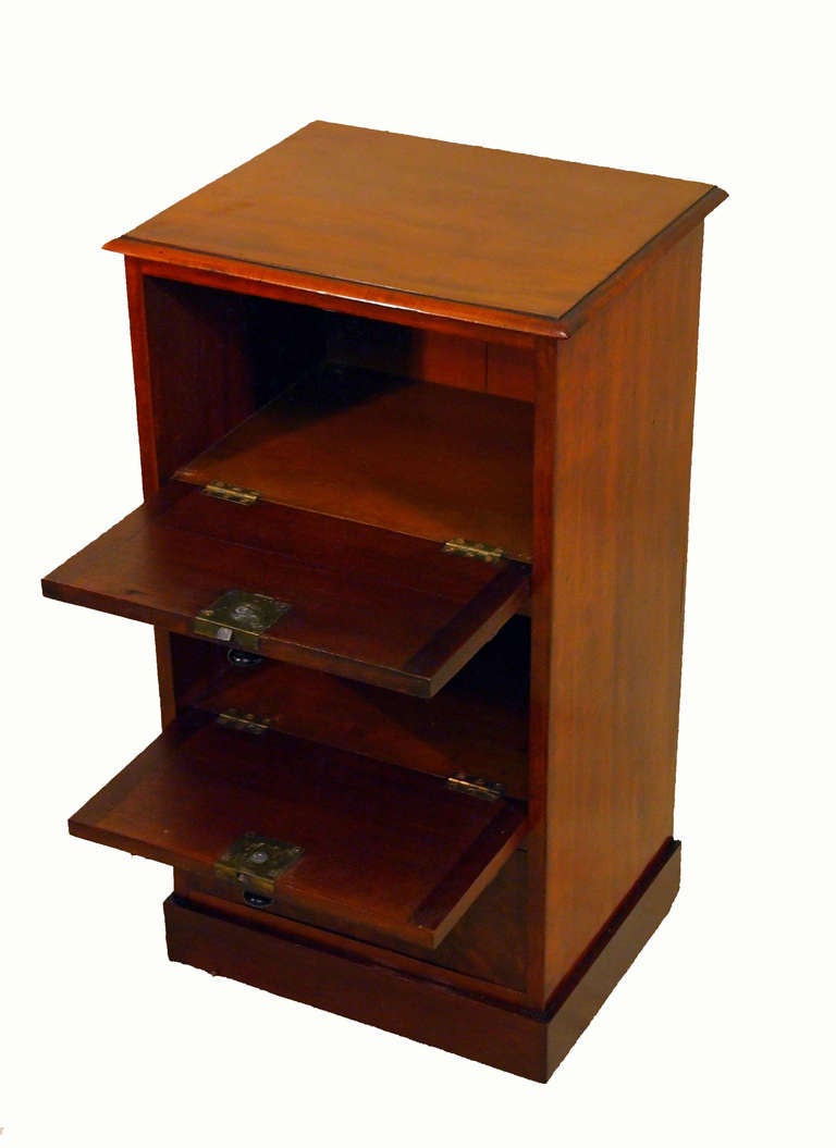 English Antique Mahogany Pot Cupboard Bedside Table