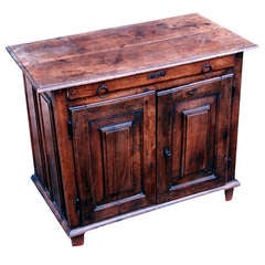 Antique French Provincial Oak Side Cupboard
