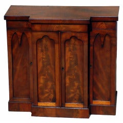 Antique Miniature Mahogany Cupboard 6