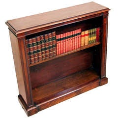 Antique 19th Century Mahogany Open Bookcase