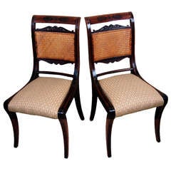 Antique Regency Mahogany Pair of Chairs 11