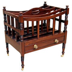 Antique Regency Mahogany Canterbury