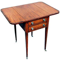 Antique Georgian Satinwood Pembroke Table