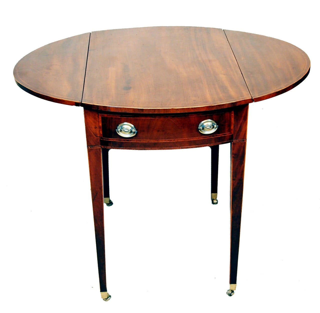 English Antique Georgian Mahogany Pembroke Table For Sale