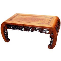Antique Small Oriental Hardwood Opium Table