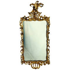 Antique Chippendale Rococo Gilt Wall Mirror 5