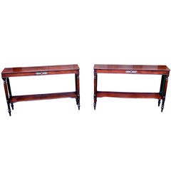 Antique Regency Mahogany Pair of Pier Tables