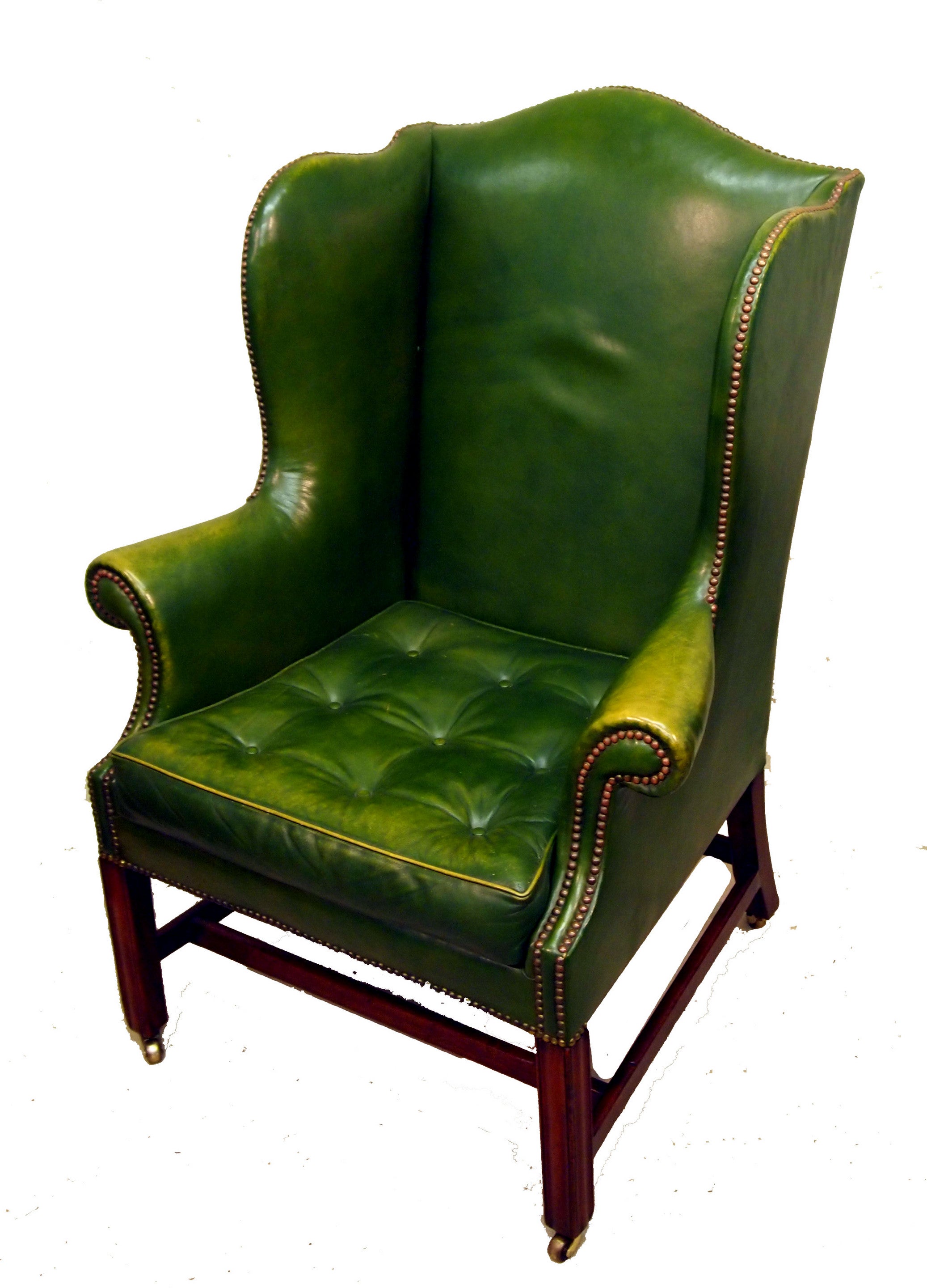 Antique Georgian Mahogany Wing Armchair 