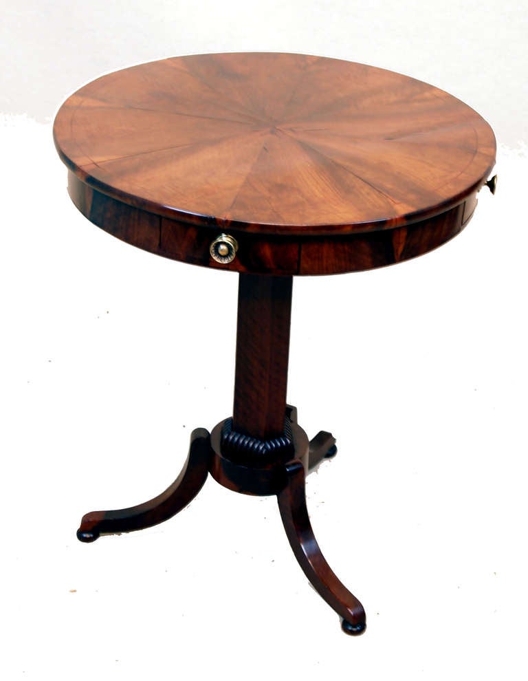 Antique Maltese Olivewood Drum Table at 1stDibs olive wood malta