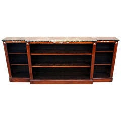 Antique Regency Rosewood Dwarf Bookcase