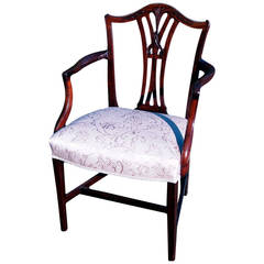 Antique Georgian Mahogany Masters Armchair