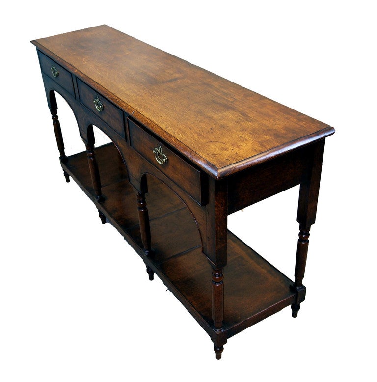 Antique Oak Potboard Dresser Base