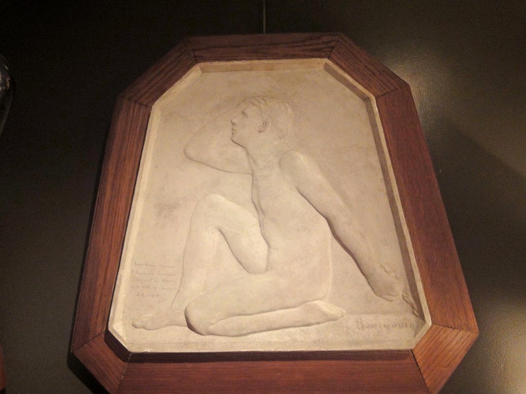 French A bas-relief by Bourgouin For Sale