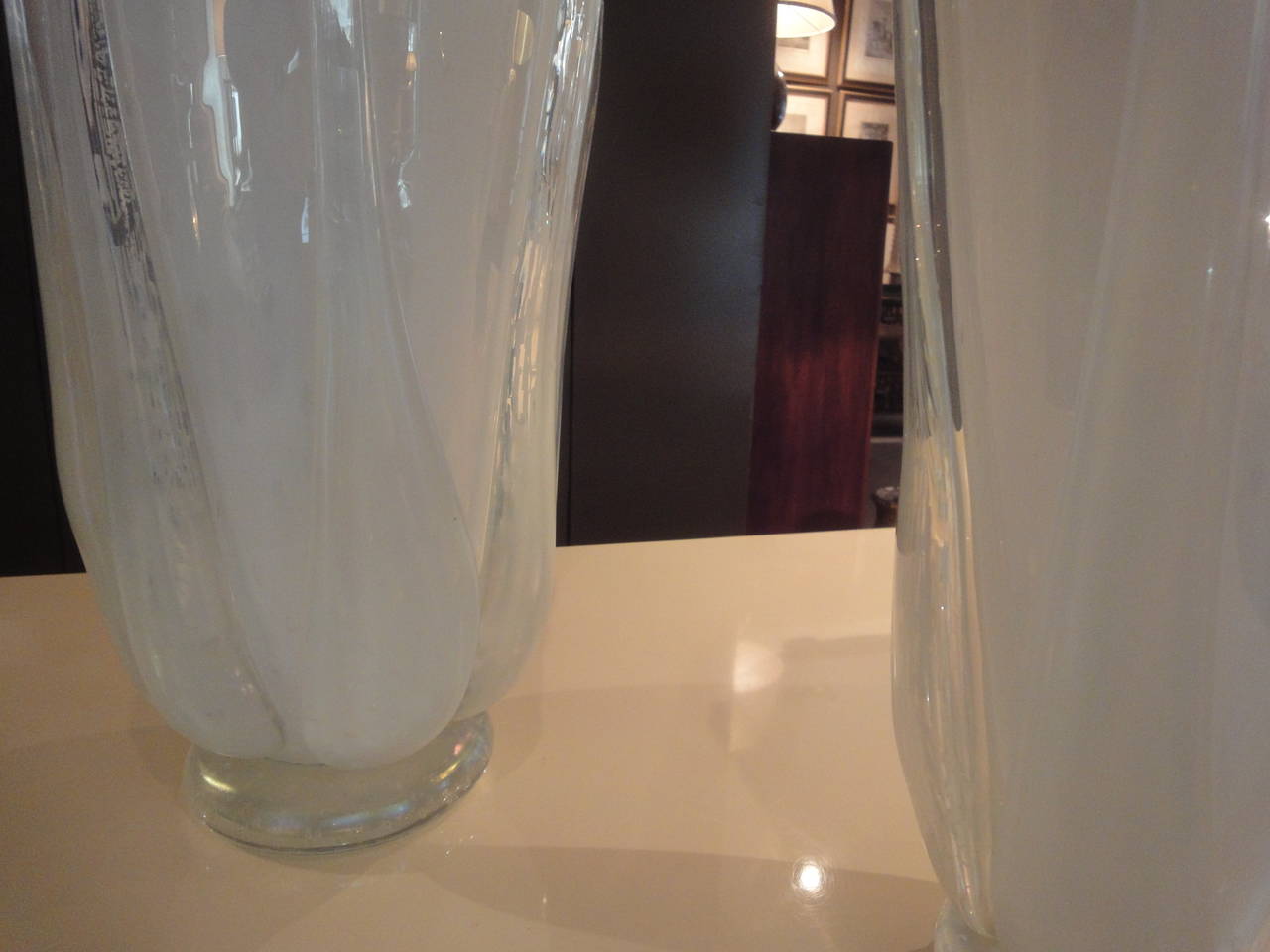 Pair of Murano Glass Vases In Excellent Condition For Sale In Madrid, Madrid