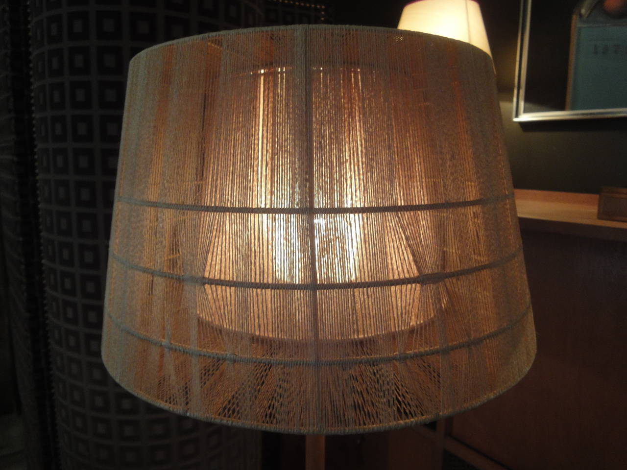 Swedish Oak Wood Floor Lamp