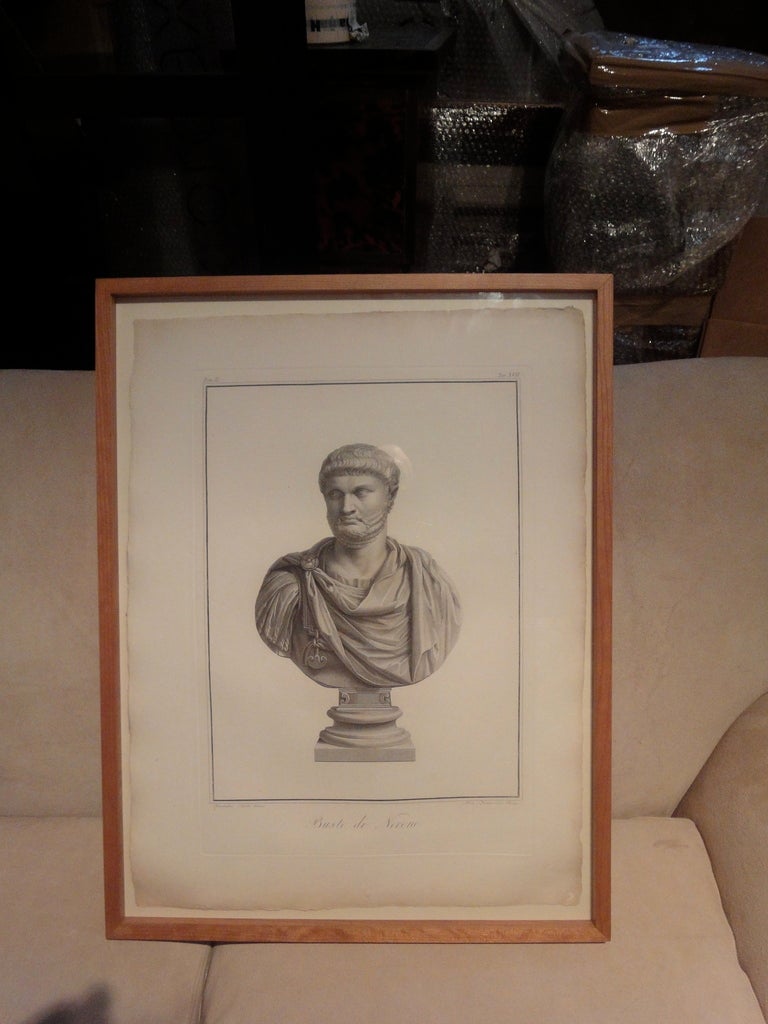 Set of 15 Prints of Antique Busts For Sale at 1stdibs