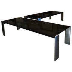 A pair of large coffee-tables