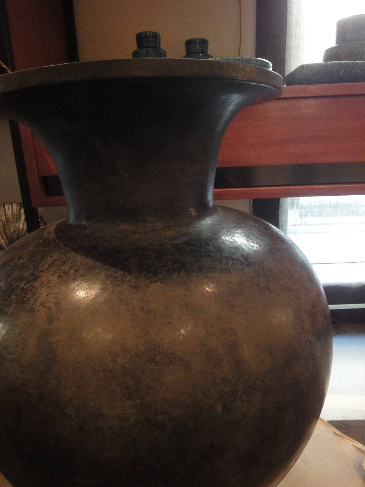 Mid-20th Century Large Neoclassical Style Tole Vase