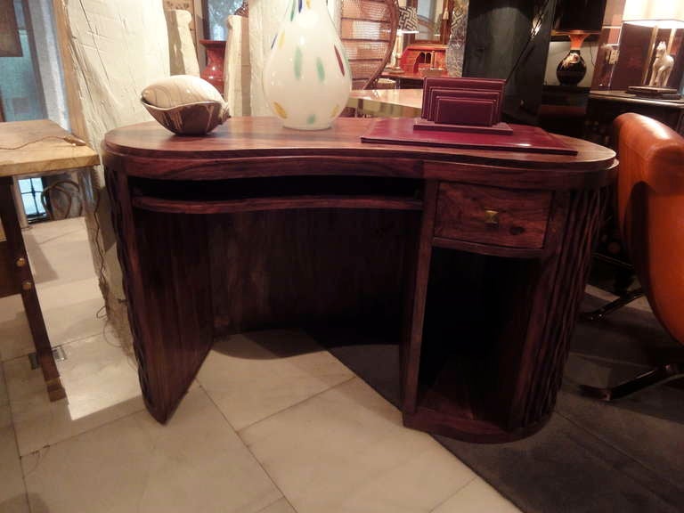 American An Art Deco Walnut Desk