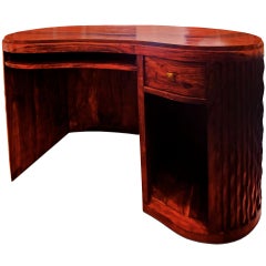 An Art Deco Walnut Desk
